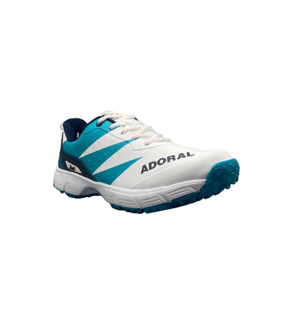Adoral Jeet Aqua Blue Cricket Shoes – Lightweight Grip for Men25