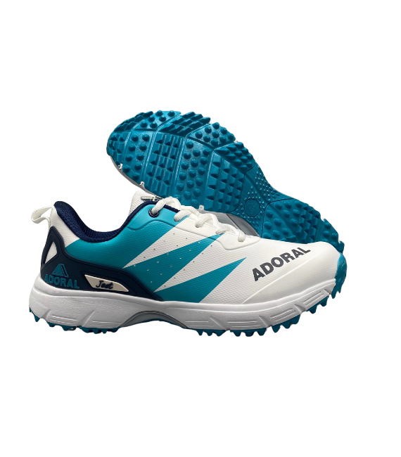 Adoral Jeet Aqua Blue Cricket Shoes – Lightweight Grip for Men