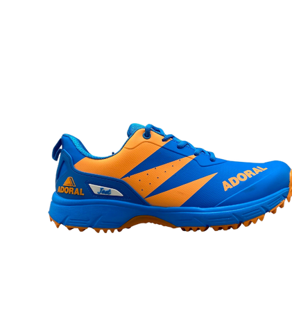 Adoral Jeet Blue Orange Cricket Shoes – Pro-Level Grip, Comfort &amp; Control 3