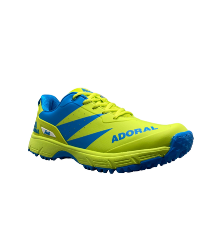 Adoral Jeet Green Blue Cricket Shoes – Pro-Level Grip, Comfort &amp; Control