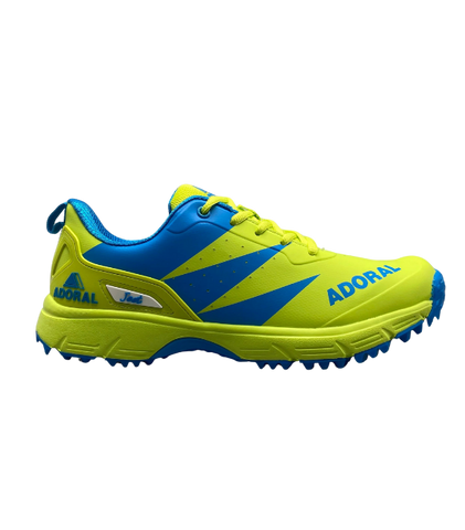 Adoral Jeet Green Blue Cricket Shoes – Pro-Level Grip, Comfort &amp; Control