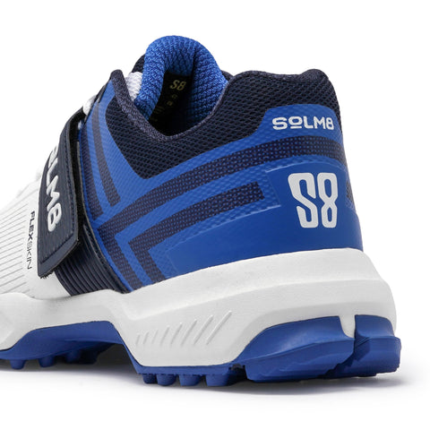 SoLM8 S8 (NEW) White Blue Cricket Shoes 2025