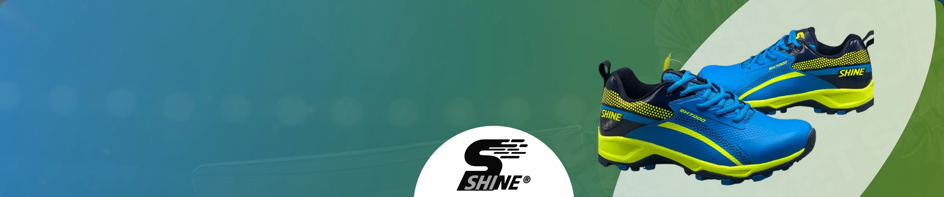 Lightweight SHINE cricket footwear for batting and bowling on turf and hard ground